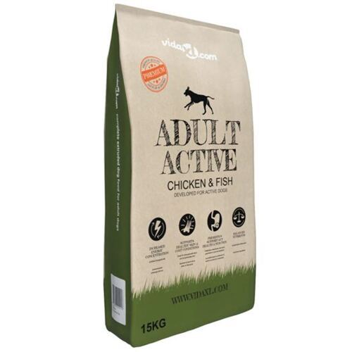 Premium-Trockenhundefutter Adult Active Chicken & Fish